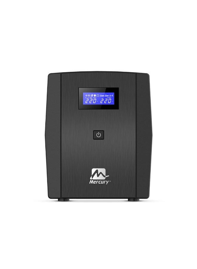 Mercury Elite 2200 Smart UPS, 2200VA/1320W, Offline, LCD Display, USB Port, 4 Universal Sockets - Image 1